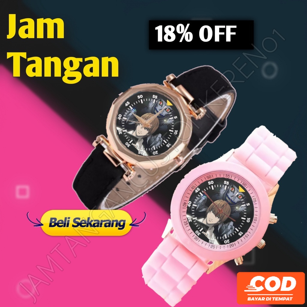 Jam Tangan Wanita ANIME DEATH NOTE Custom Keren Termurah 0