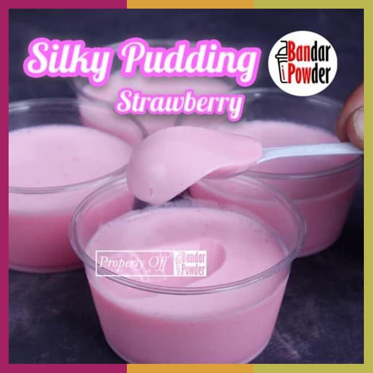

Bubuk Silky Pudding Strawberry 500Gr Pudot Puding Sutera Powder