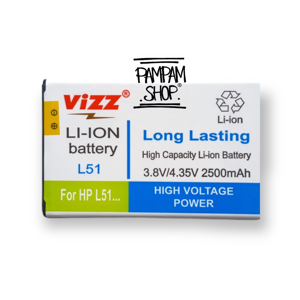 Baterai Vizz Double Power Original SPC L51 Blitz S12 Mercury Noah Batre Batrai Dual Battery Ori Mercuri Handphone HP