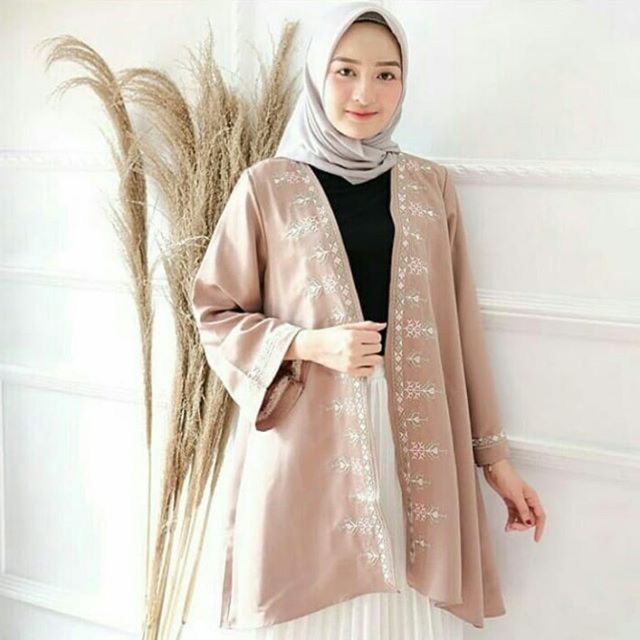 DIRRA OUTER /OUTER BORDIR MOCA PUTIH