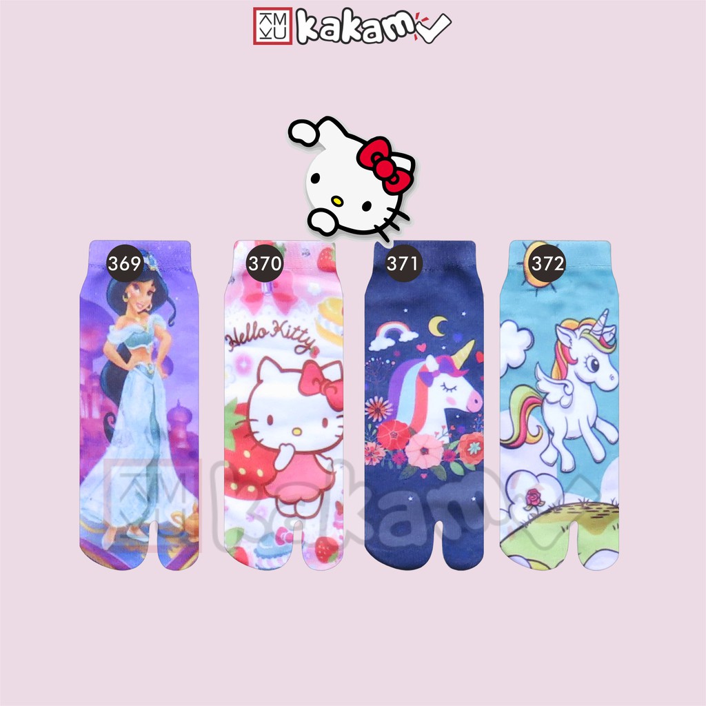 Kaos Kaki Jempol Anak Printing Karakter  LOL, Frozen 19