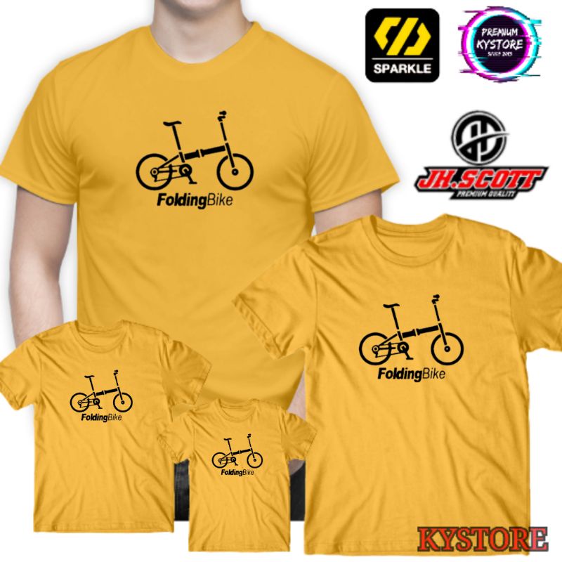 Baju Foldingbike kaos keren size S,M,L,XL,XXL Edisi Famili - Kystore