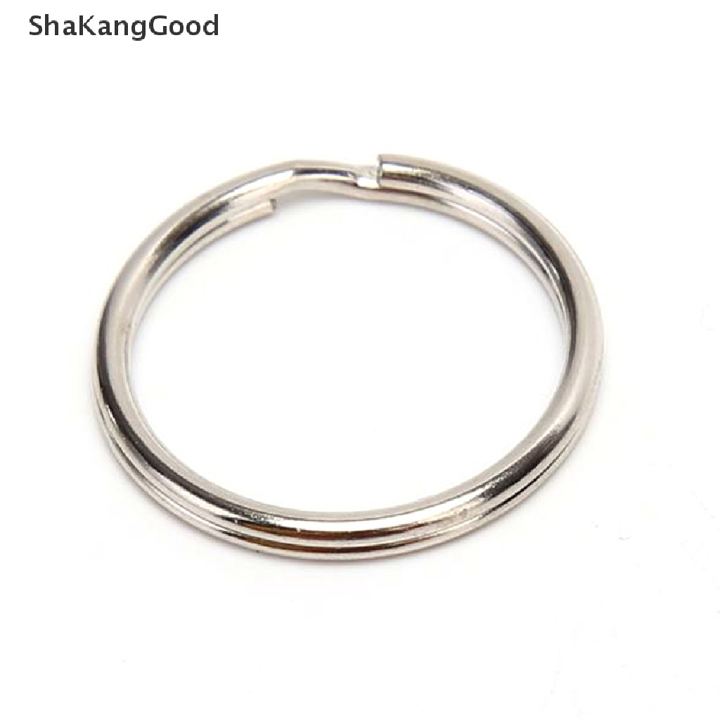 SKID 100pcs/lot Key Rings DIY Metal Key Holder Split Rings Hoop Metal Loop Keychain  SKK