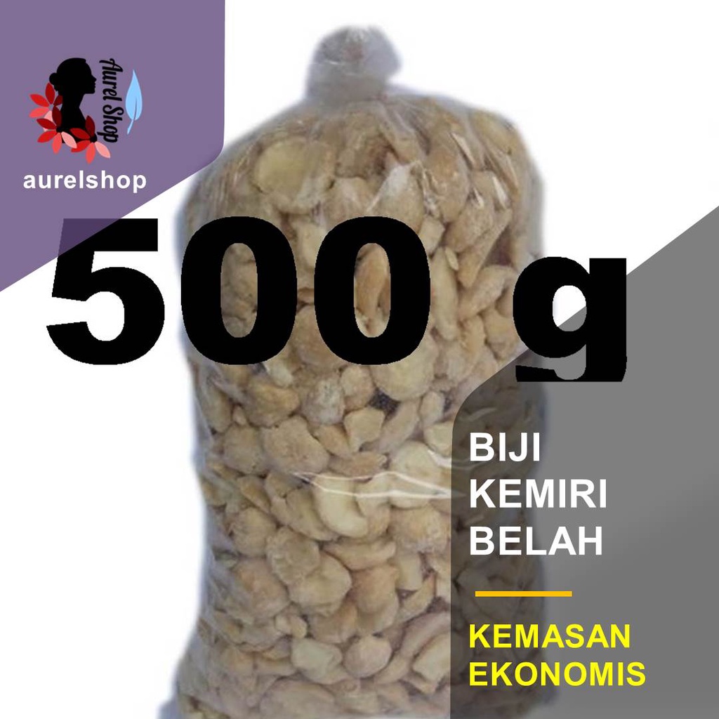 

500 gram Biji Kemiri Belah