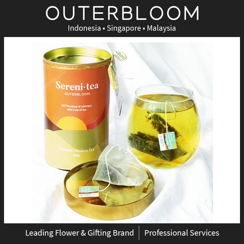 

Sereni-tea - Jasmine Pearl Greentea - 12 Teabags - Teh Melati