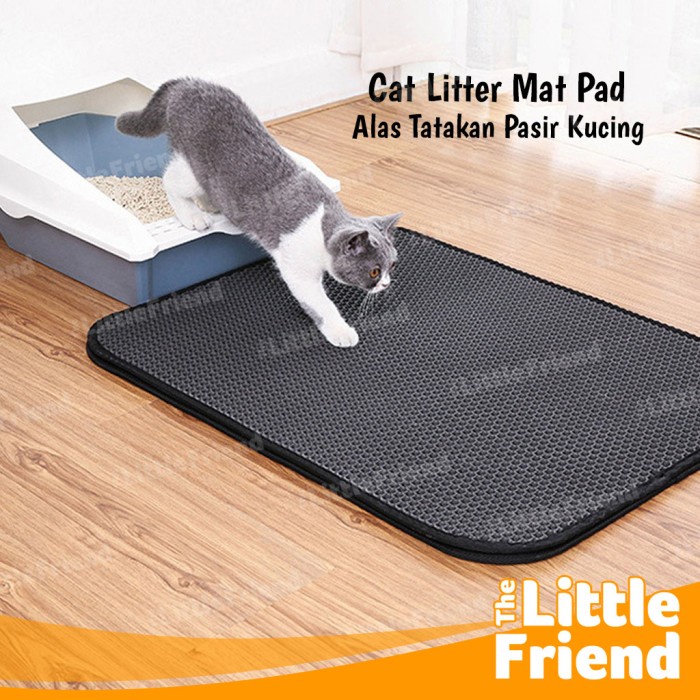 Keset Alas Tatakan Pasir Kucing Cat Litter Mat EVA Double Layer