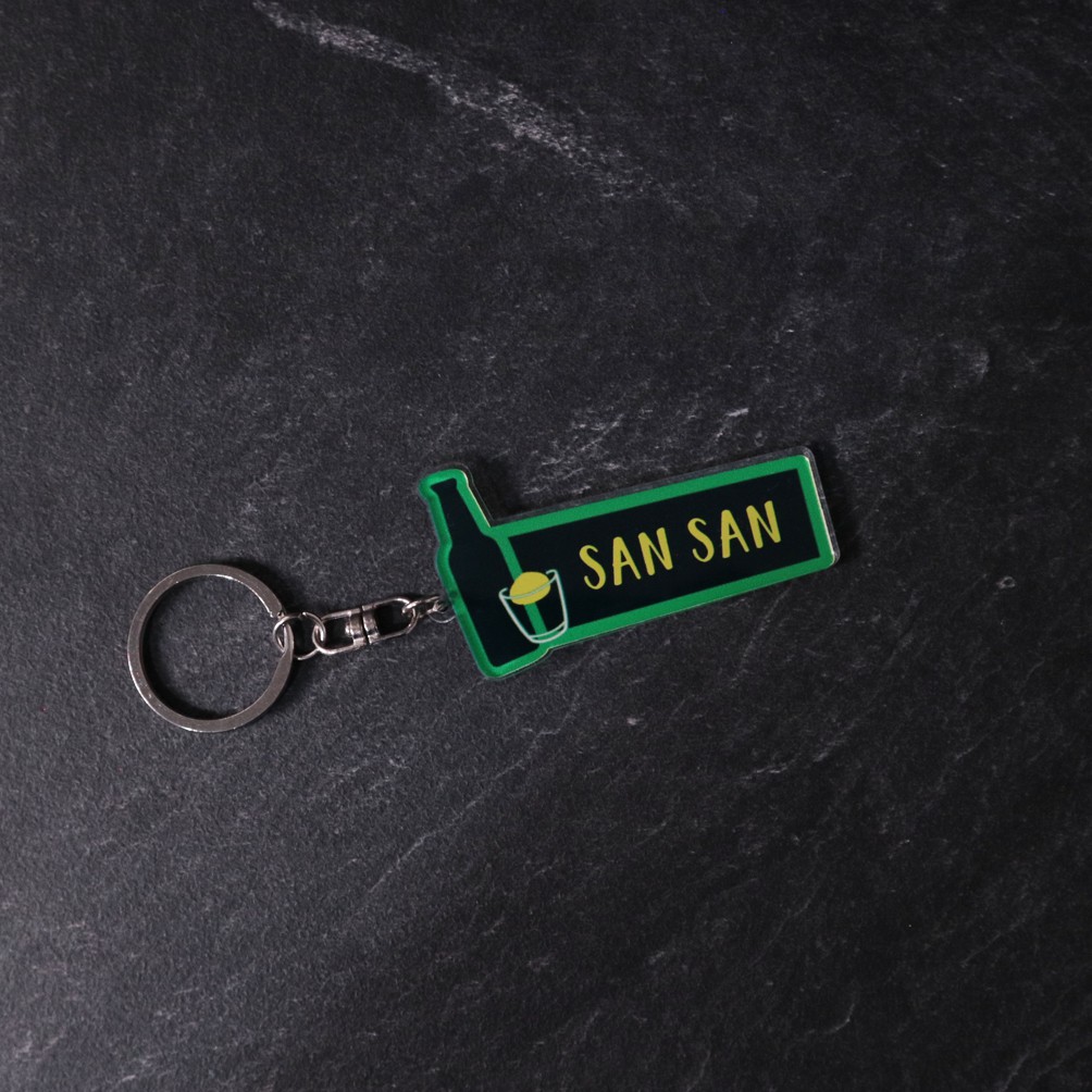 Keychain  / Pin Peniti Akrilik Danbam | Free Custom Nama | Gantungan Kunci Pin Itaewon Class