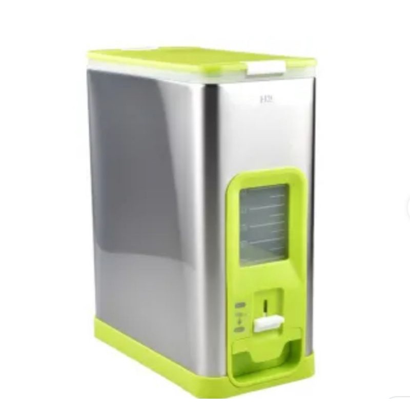 rice box tempat beras eko 10 kg stainless steel rice dispenser