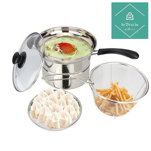 Panci Korea Multi Fungsi Goreng dan Kukus Wajan Penggorengan