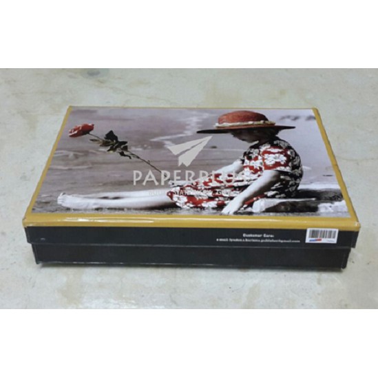 

Kotak Kado / Kotak Hadiah / Gift Box Persegi Panjang Gadis Kecil & Bunga
