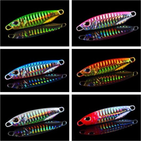 Shengyao 1Pcs Umpan Pancing Jig Metal Laser 3d Jepang Duo 10g/15g/20g/30g/40g/50g Fishing Lure Ikan Bass Bait