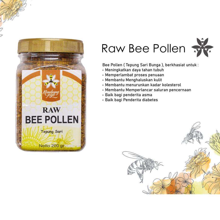 

ろ Madu Kembang Joyo Bee pollen kasar 200gr ㅪ