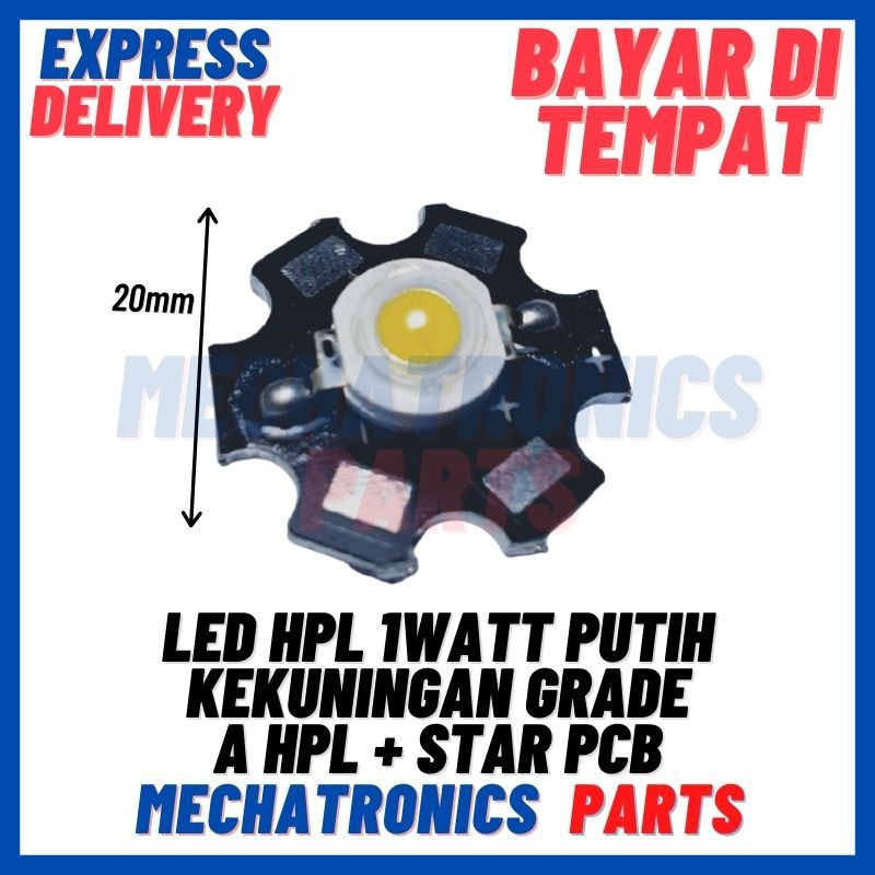 [DSP-9233] LED HPL 1WATT PUTIH KEKUNINGAN GRADE A HPL + STAR PCB AQUASCAPE DECORATION