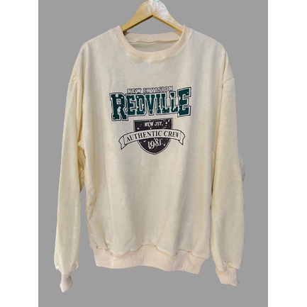 [COD] Sweater Oversize Wanita Redville Fit Fleece Basic