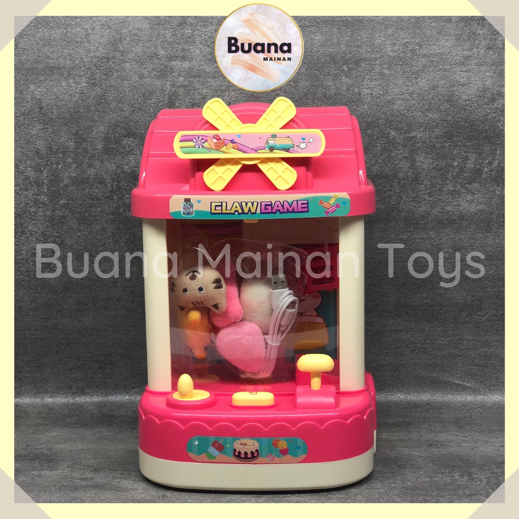 Mesin Boneka Capit FUNNY FUN CLAW DOLL GAME Mainan Edukasi Lucu Anak Cewek Perempuan