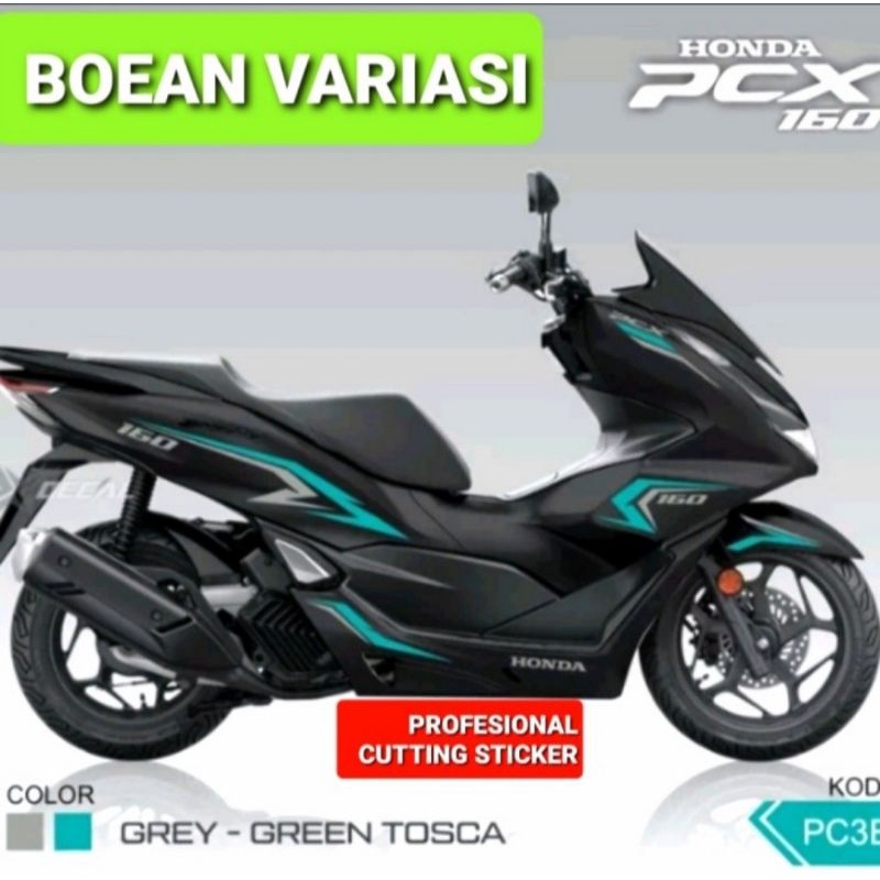 PROMO CUTTING STICKER PCX 160 HITAM STRIPING ALL NEW PCX 160