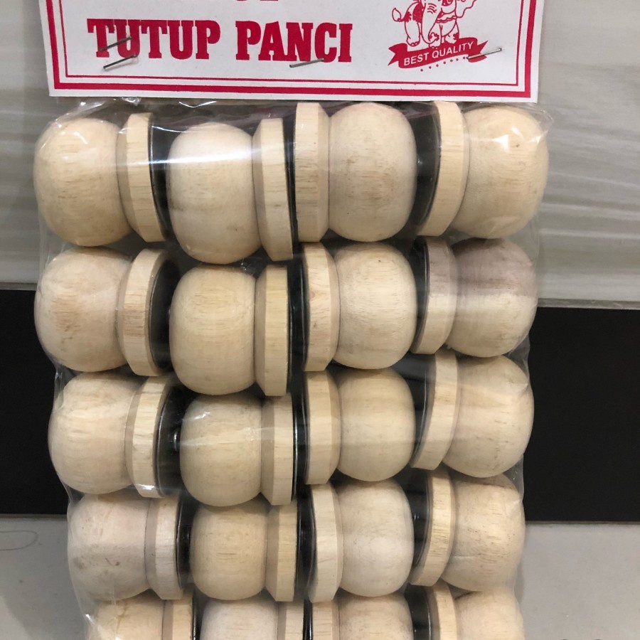 Pegangan Tutup Panci kayu / pentol kayu