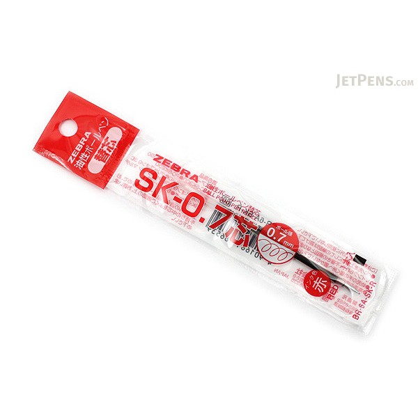 

MERAH 0.7 mm Refill Zebra SK-0.7 isi ulang pulpen red pen clip on multi ATK0596ZB