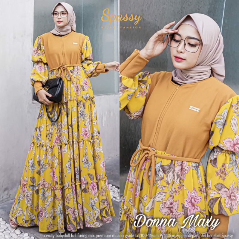 BIG SALE PRODUCT ORIGINAL SPASSY GAMIS SETELAN || Donna Salma Rossa Hinata Nivea Yama Majusi SPASSY