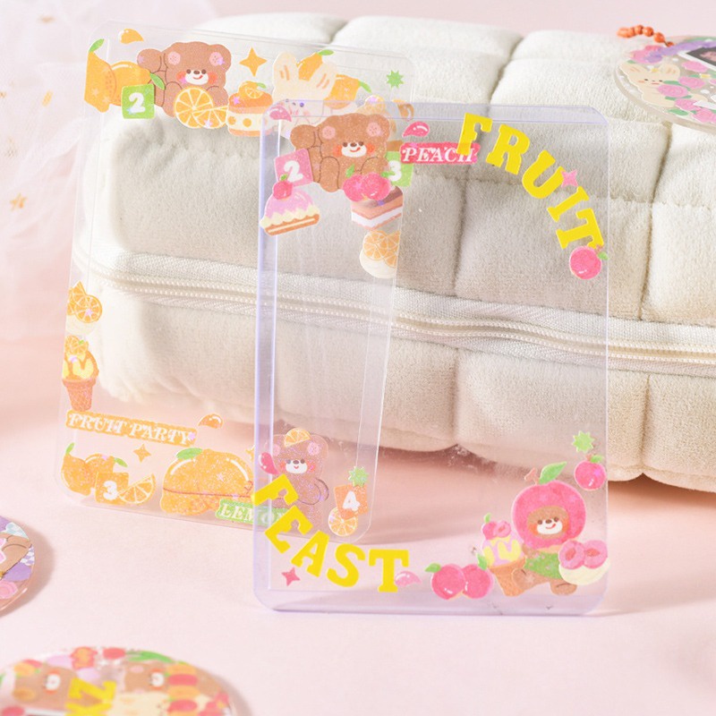 Bunny Bear Buddy Diary Deco Stickers - Stiker Dekorasi Agugu