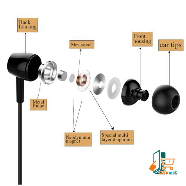 L29 Headset Headsfree Hf earphone Extra supercBAss jack 3.5mm Untuk Semua Merek HP