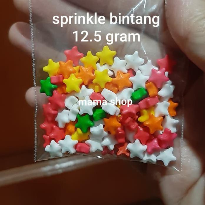 

SPRINKLE TRIMIT STAR BINTANG HIASAN KUE CUPCAKE CANDY PERMEN EDIBLE