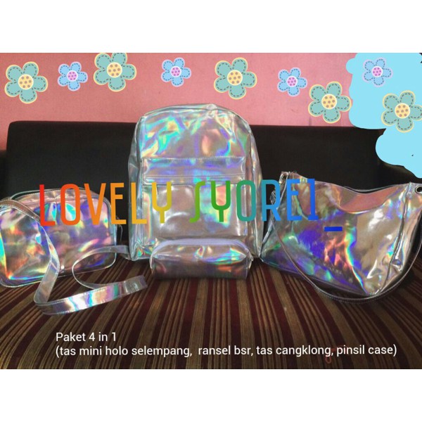 

Tas hologram ransel paket Tempat pensil hologram