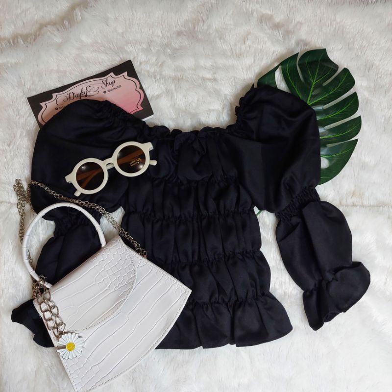 Baju sabrina anak perempuan/Atasan anak perempuan