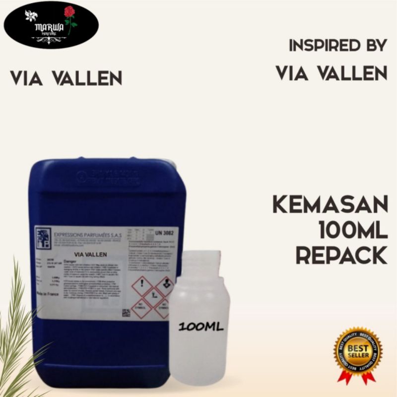 Parfum Murni Bibit VIA VALLEN BY EXPRESSIONS 100 ml