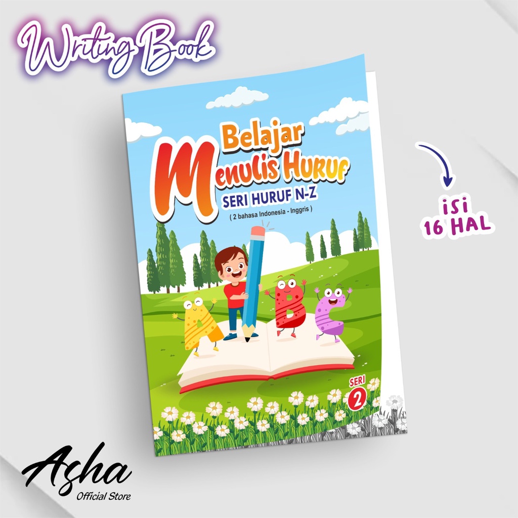 

BUKU BELAJAR MENULIS - BUKU EDUKASI ANAK LATIHAN MENULIS HURUF N-Z - WRITING BOOK READY SERI 2