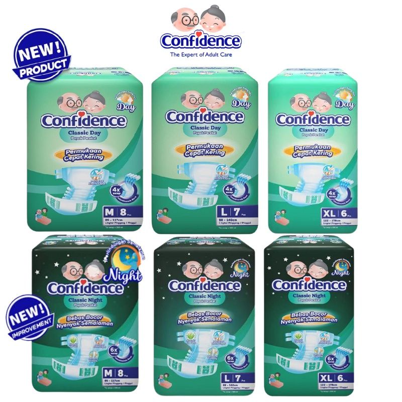 (READY STOK) Confidence diapers celana dewasa day night classic/ popok dewasa siang malam / termurah
