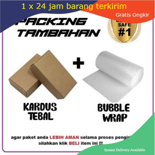 

buble wrap packing tambahan kardus tambahan murah