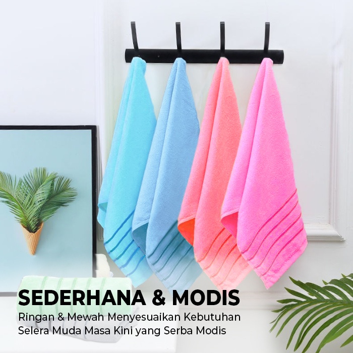 Terbaru Handuk Mandi Ukuran 50cm X 100cm Handuk Mandi Cantik Lembut Bahan Bomboo Cotton High Quality Handuk Kecil Handuk Olahraga Tebal Premium H41