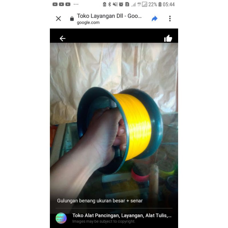 Gulungan + Benang Plastik Layangan Ukuran Besar