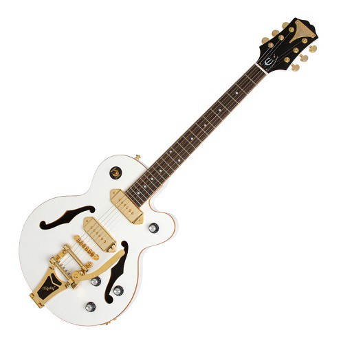 EPIPHONE LTD ED WILDKAT ROYALE HOLLOWBODY RW NECK PEARL WHITE ELECTRIC GUITAR