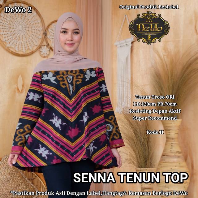 PAKAIAN WANITA SENNA TENUN TOP LD120