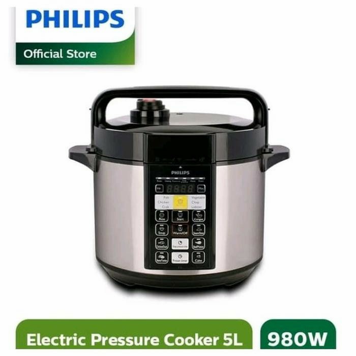 PHILIPS ELEKTRIK PRESSURE COOKER HD2136/65 PRESTO DIGITAL LISTRIK MULTIFUNGSI GARANSI RESMI 2 TAHUN
