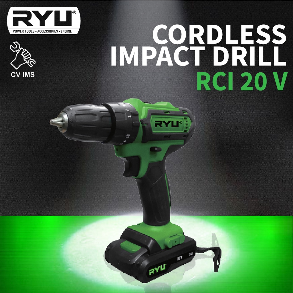 RYU Bor Baterai Impact Cordless Impact 20V