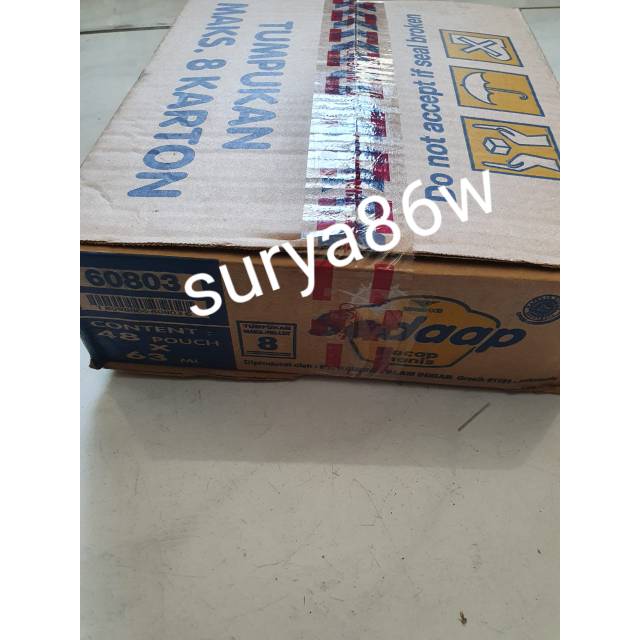 

1 dus kecap sedaap 48 pouch x 63ml