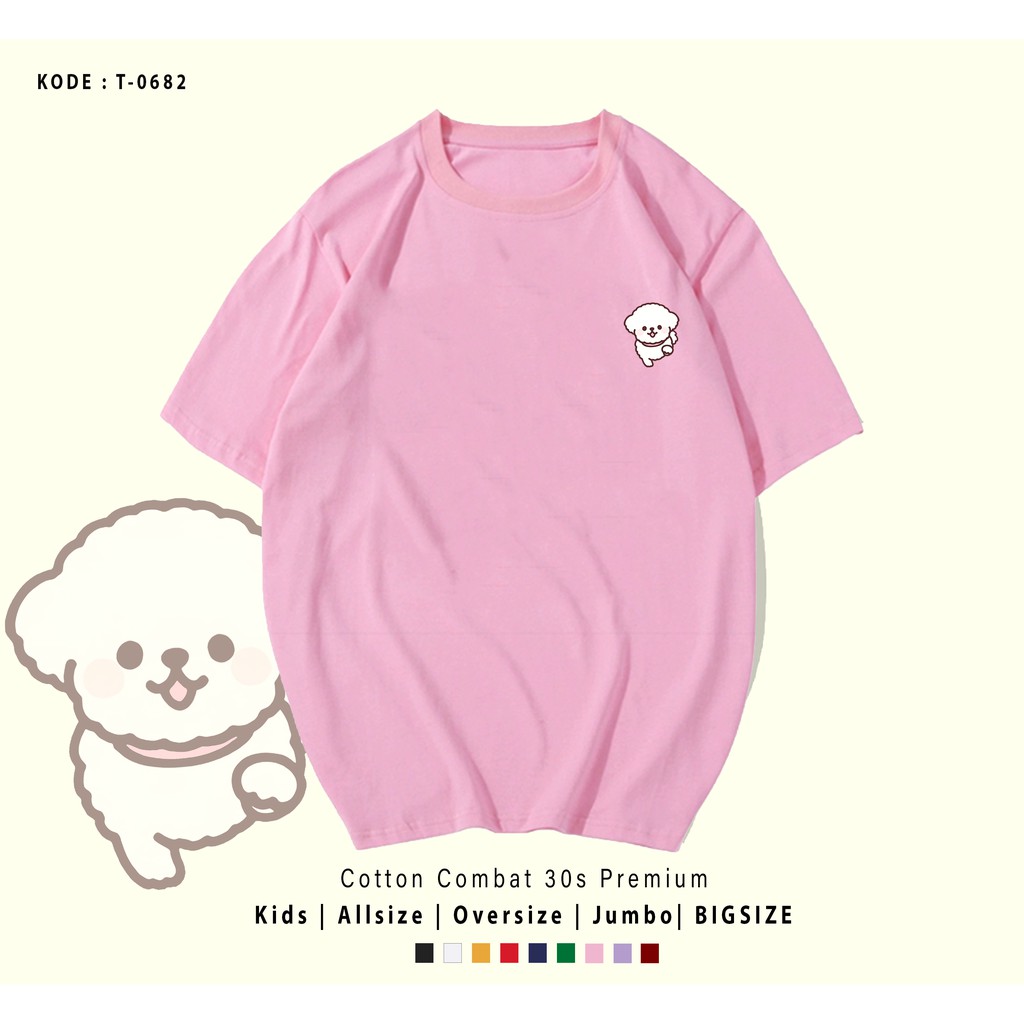 T-SHIRT / KAOS SHIRO SIDE / BAHAN COMBED 30S / UNISEX CEWEK COWOK