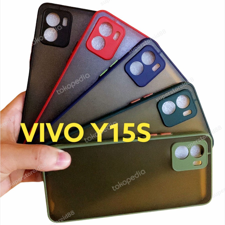 CASE MATTE VIVO Y15S TRANSFARAN FUZE NACARON MY CHOICE - FA