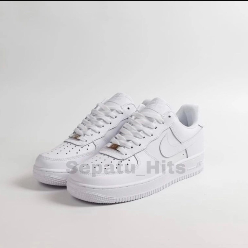 (COD) SEPATU MAN &amp; LEDIES NK3 A1R FORCE FULL WHITE SEPATU PUTIH SEPATU WANITA DAN PRIA SNEAKERS ANAK PEREMPUAN DAN LAKI LAKI MAD LOW TRIPEL WHITE SEPATU PENDEK SEPATU KASUAL SEPATU PUTIH POLOS