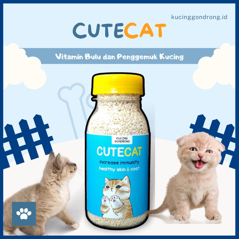 Vitamin Penggemuk Kucing Pelebat Bulu Kucing Obat Bulu Kucing Rontok CUTE CAT