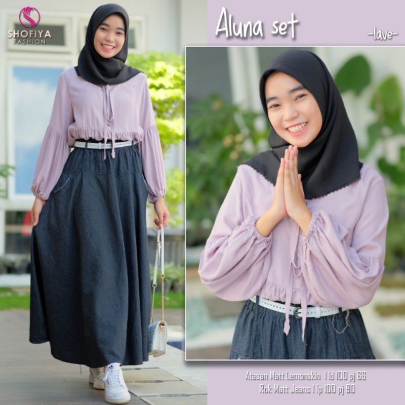 Aluna Set Dress Original By Shofiya