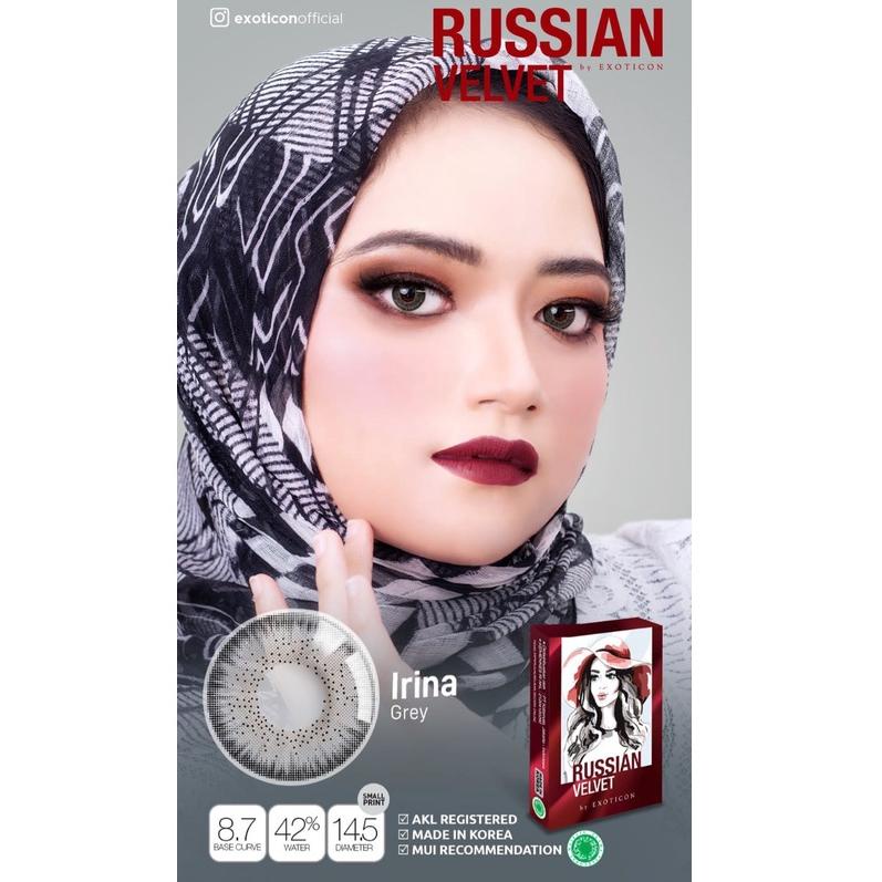 [Art. 0779] SOFTLENS MINUS RUSSIAN VELVET IRINA (GREY) & ELENA (LIGHT GREY) by EXOTICON