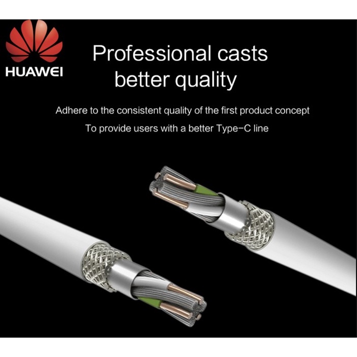 Kabel Charger HUAWEI Usb C Cable Data Original Fast Charging P30 p40 P10 P9 Honor 10 9 Mate Nexus Nova hp