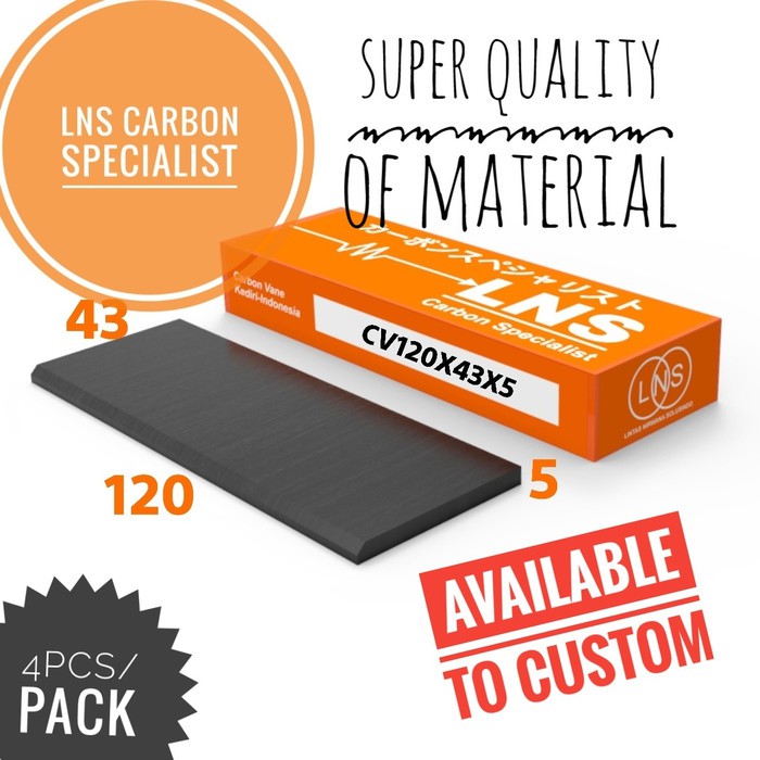 

carbon vane 120x43x5 isi 4pcs