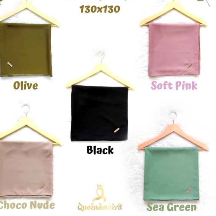 Harga Spesial.. ABAYA QUEEN terbaru 2022 set Hijab Segi empat Syar'i 130×130 bahan Wolfis Grade A  G