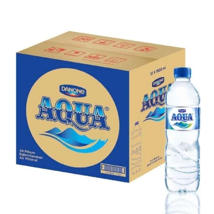 

(BISA COD) Aqua Air Mineral 1500 ml Dus isi 12x 1500 ml