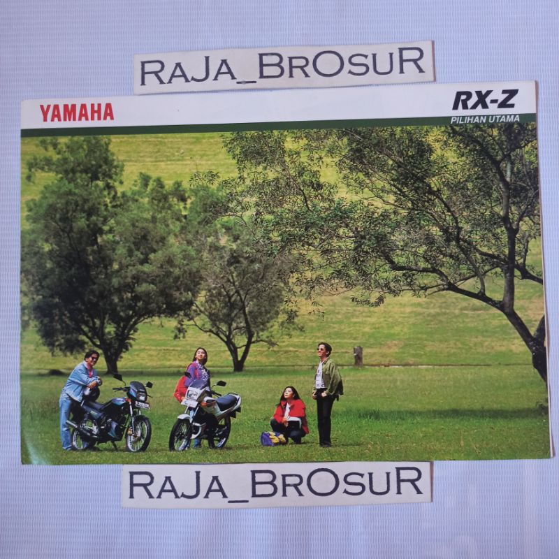 Poster brosur katalog leaflet jadul lawas Yamaha RXZ/RX Z 6speed 2tak 1994